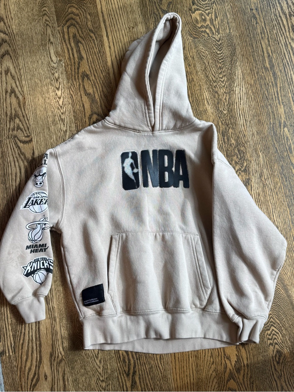 Zara NBA Logo Beige Boy’s Hoodie Sweatshirt